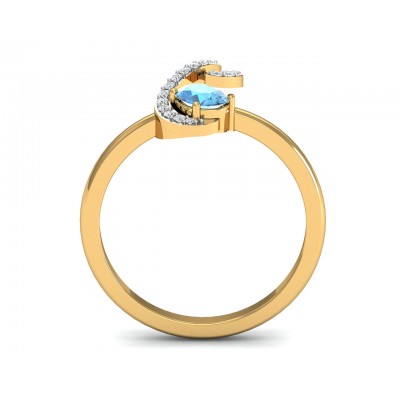Adina Blue Topaz Ring